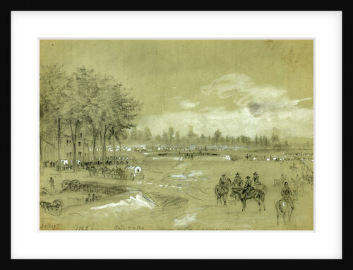 Fair Oaks, scene of the battle (drawn a day or two before the Confederate assault), 1862 ca. May 31, 1862-1865 by Alfred R Waud