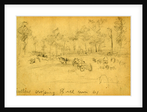 Sutlers crossing Bull Run 61, 1861 ca. July 21 by Alfred R Waud