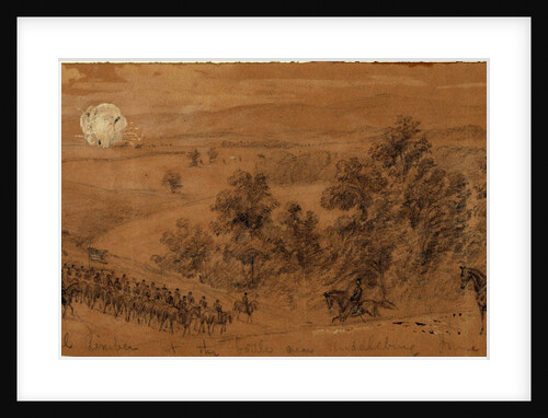 Explosion of a rebel limber at the battle near Middleburg June 21st, 1863 June 21 by Alfred R Waud