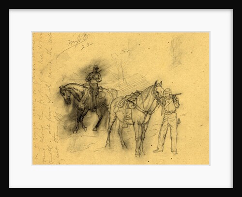 Two cavalrymen, 1864 by Alfred R Waud