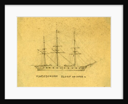 Macedonian, sloop of war by Alfred R Waud