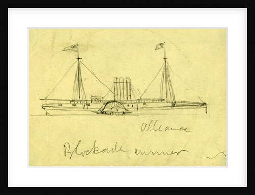 Alliance, blockade runner by Alfred R Waud