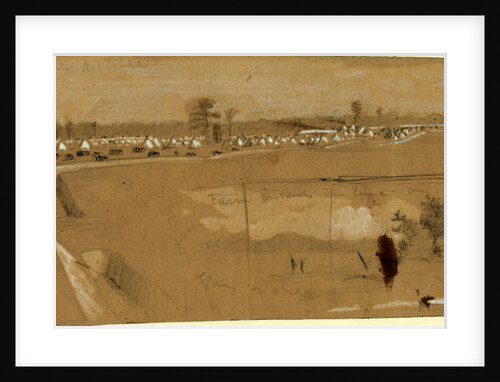 Camp of 1st Mass. Arty, Harrisons landing, 1862 July by Alfred R Waud