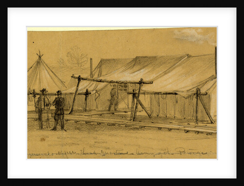 Adjutant Generals office head quarters, Army of the Potomac, 1863 ca. March by Alfred R Waud