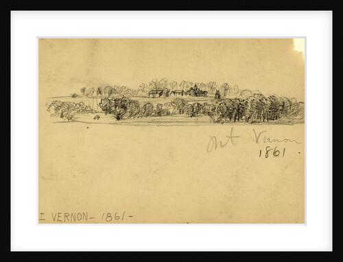 Mt. Vernon, 1861, 1861 by Alfred R Waud