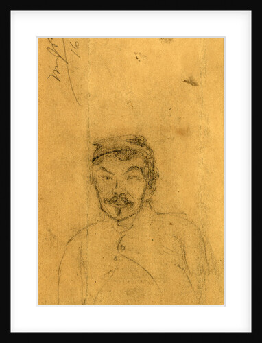 Bust-length portrait of a soldier by Alfred R Waud
