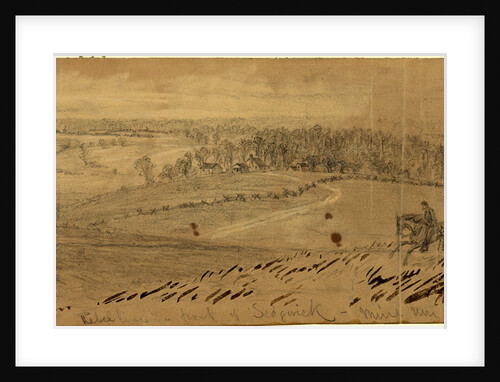 Rebel line in front of Sedgwick, Mine Run 1863, 1863 November 26-December 1 by Alfred R Waud