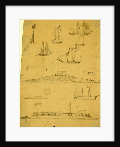 Sketches of ships and forts, 1860-1865 by Alfred R Waud