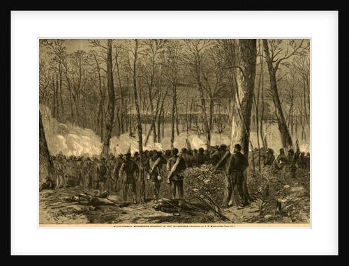 Major-General Wadsworth fighting in the Wilderness, 1864 May 5-7 by Alfred R Waud