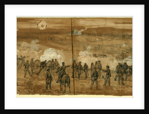 Fight at Kelly's Ford Sleepers battery, 1863 November 7 by Alfred R Waud