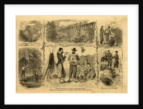 Scenes in and about the Army of the Potomac, 1862 July 26, 1 wood by Alfred R Waud