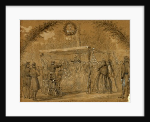 Marriage at the camp of the 7th N.J.V. Army of the Potomac, Va, 1863 March 18 by Alfred R Waud