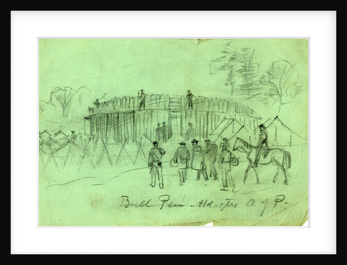 Bull Pen - Hd. qtrs A of P by Alfred R Waud