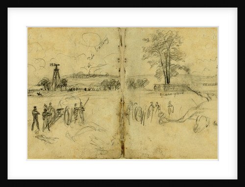 Battle of Bristow Station, 1863 October 14 by Alfred R Waud