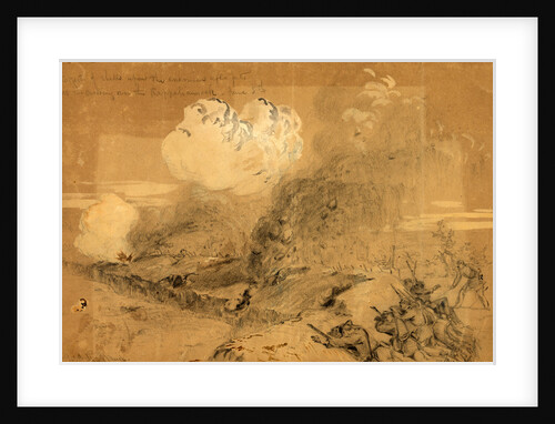 Effects of shells upon the enemies rifle pits at the crossing over the Rappahannock, June 5th, 1863 June 5 by Alfred R Waud