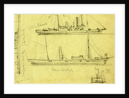 Sketches of four ships by Alfred R Waud