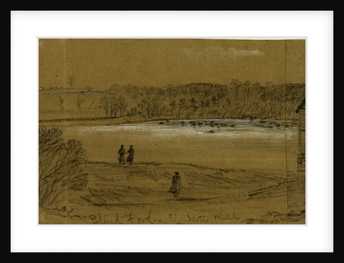 Blind Ford & Scotts Mill, 1863 ca. May 5 by Alfred R Waud