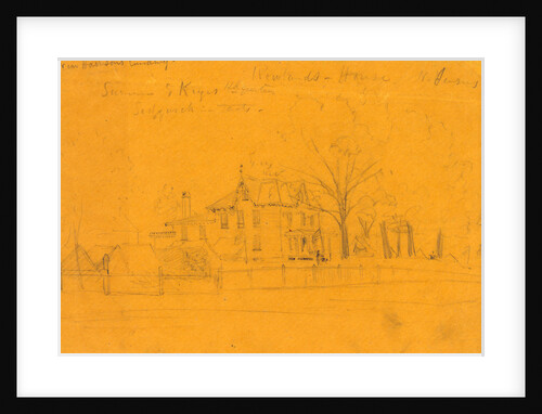 Rowlands House N. Jersey, 1862 July? by Alfred R Waud