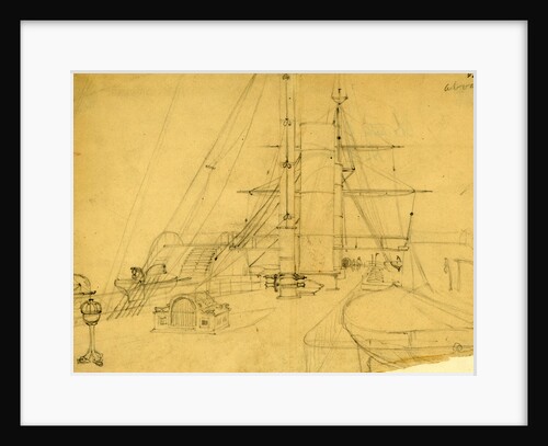 Ship's deck by Alfred R Waud