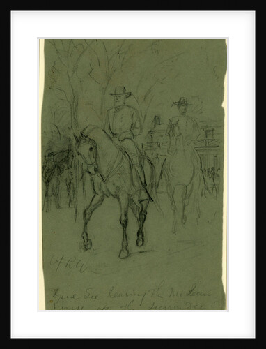 Genl. Lee leaving the McLean house after the surrender, 1865 April 9 by Alfred R Waud