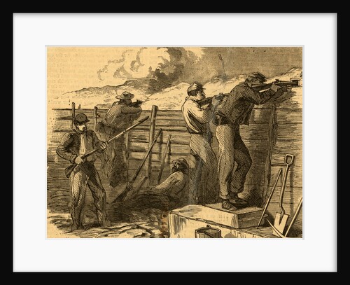 Sharpshooters 18th Corps, 1864 July by Alfred R Waud