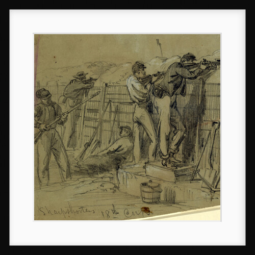 Sharpshooters 18th Corps, July 1864 by Alfred R Waud