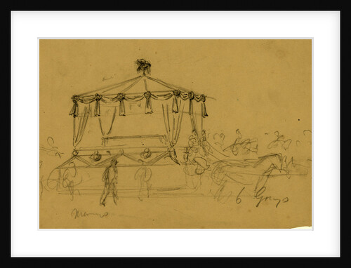 Lincoln's funeral procession by Alfred R Waud