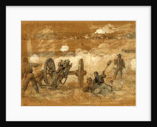 Reconnaissance by Bufords Cavalry towards the Rapidan river by Alfred R Waud