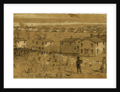 Freedmans village, Greene Heights Arlington, VA. by Alfred R Waud
