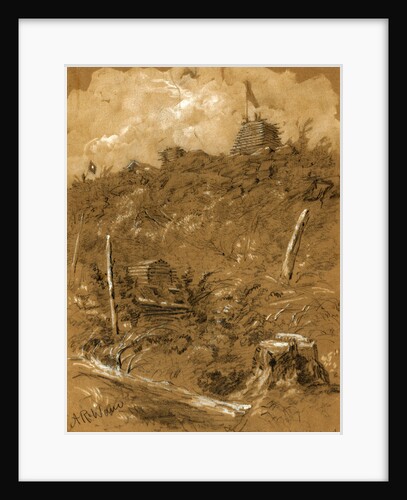 Signal Station on Maryland heights highest point occupied by the army by Alfred R Waud
