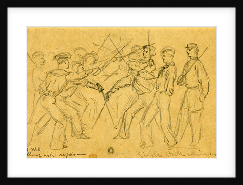 Single stick exercise by Alfred R Waud