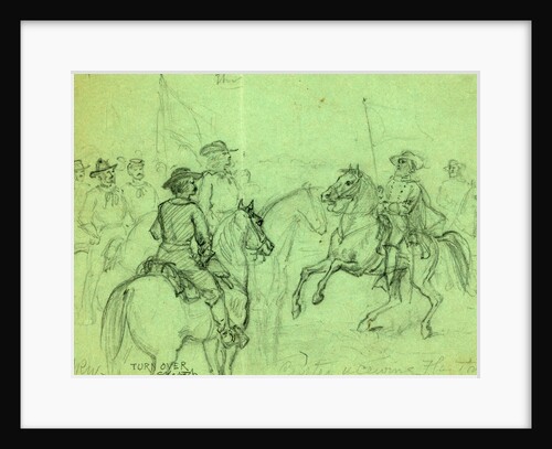 Custer receiving Flag of Truce by Alfred R Waud