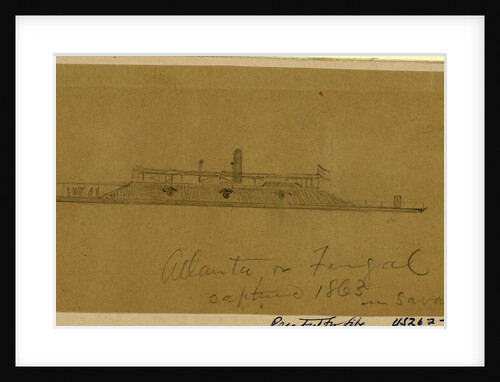 Atlanta or Fingal captured 1863 in Savannah by Alfred R Waud