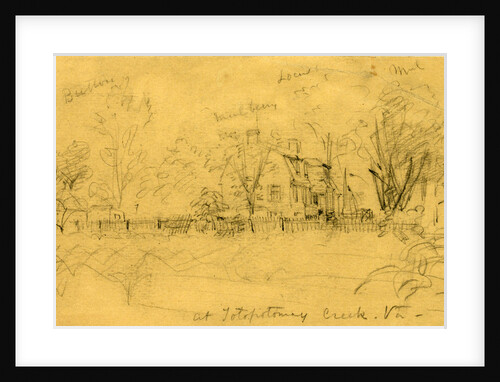 At Totopotomay Creek, Va. by Alfred R Waud