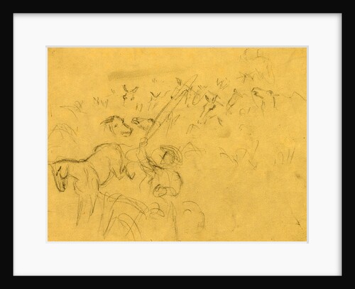 Horses being herded by Alfred R Waud