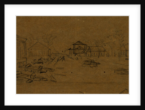 Army camp by Alfred R Waud