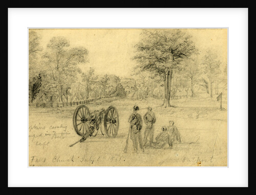 Falls Church, July 1st, 1861, Outpost by Alfred R Waud