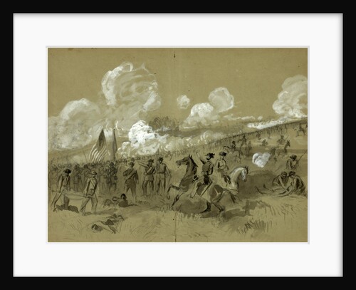Colonel Burnside's brigade at Bull Run by Alfred R Waud