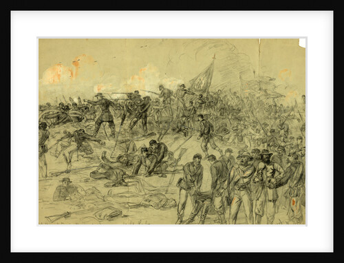 7th N.Y. Heavy Arty. in Barlows charge nr. Cold Harbor Friday June 3rd 1864 by Alfred R Waud