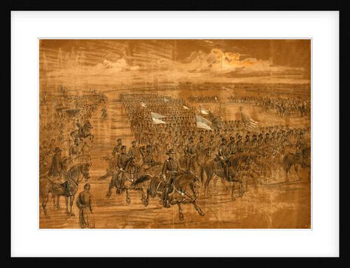 Review by the President of the Cavalry of the Army of the Potomac by Alfred R Waud