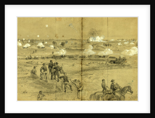 Before Petersburg at sunrise, July 30th 1864 by Alfred R Waud
