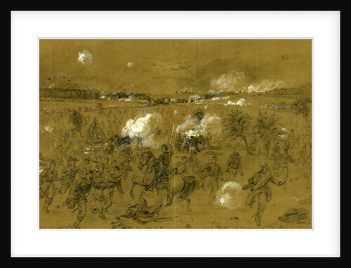 Defeat of the Army of Genl. Pope at Manassas on the Old Bull run battleground by Alfred R Waud