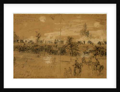 Monday's fight. The battle of Charles City road. Fought by Heintzelman and Franklin by Alfred R Waud