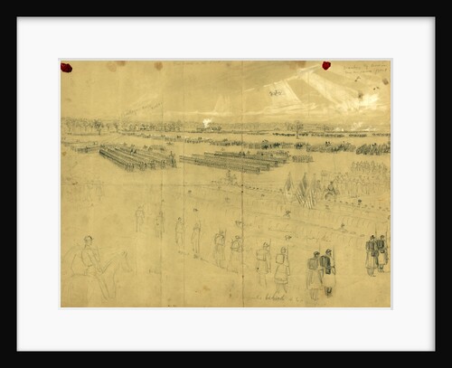 McClellan reviewing his troops near Baileys Cross Roads by Alfred R Waud