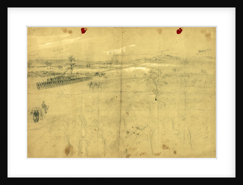McClellan reviewing his troops near Baileys Cross Roads by Alfred R Waud