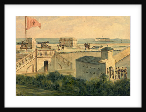 Fort Moultrie, Charleston Harbor by Alfred R Waud