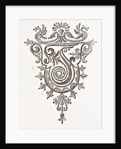 Monogram For Handkerchiefs, T.u. by Anonymous