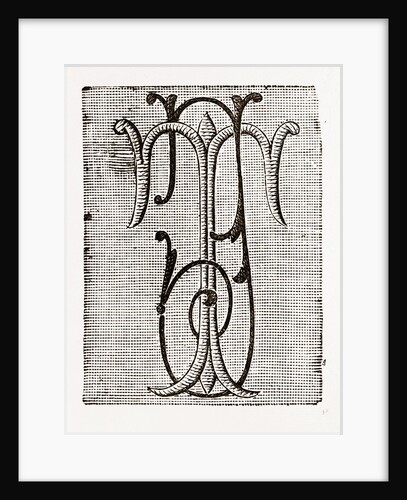 Monogram For Underlinen (t. J.) by Anonymous