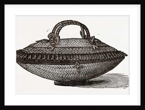 Work-basket Of Fancy Straw by Anonymous