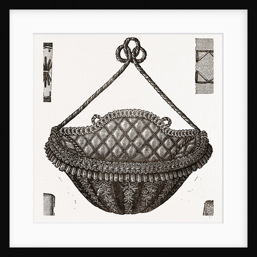 Embroidered Basket by Anonymous